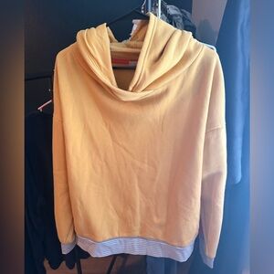 PJ Salvage Mustard Cowl Neck Sweater